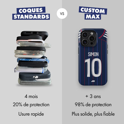 Coque Olympique Lyonnais football personnalisable pour téléphone
