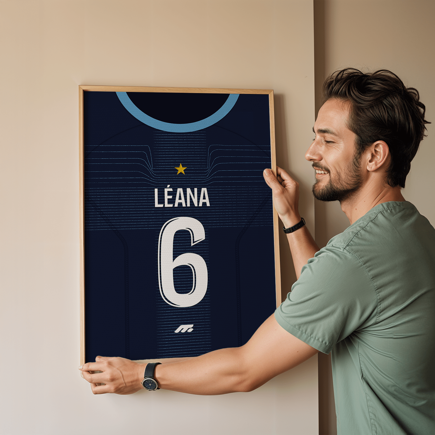 Affiche Olympique de Marseille football personnalisable à imprimer