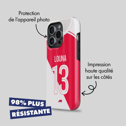 Coque AS Monaco football personnalisable pour téléphone