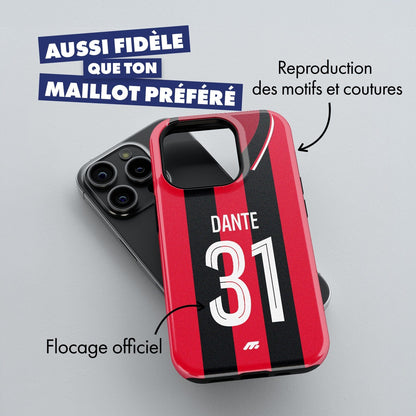Coque OGC Nice football personnalisable pour téléphone