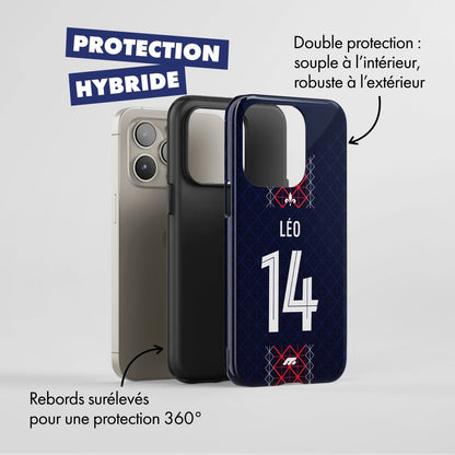 Coque PSG football personnalisable pour téléphone