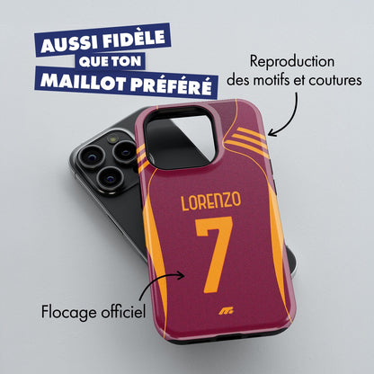 Coque de téléphone As Roma personnalisé de football