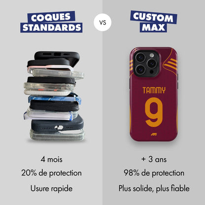 Coque de téléphone As Roma personnalisé de football