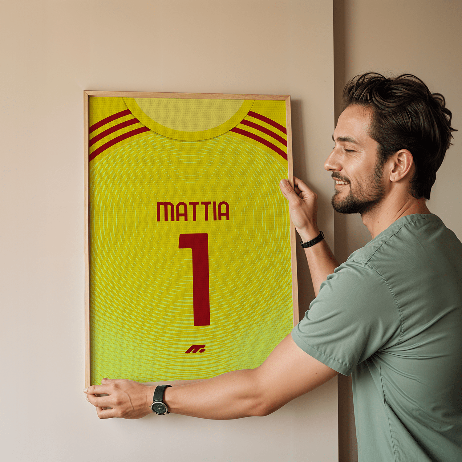 Affiche ROMA football personnalisable à imprimer