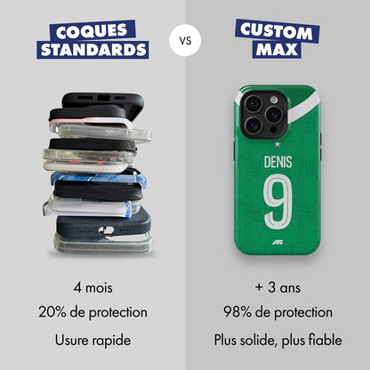Coque AS Saint Etienne personnalisable
