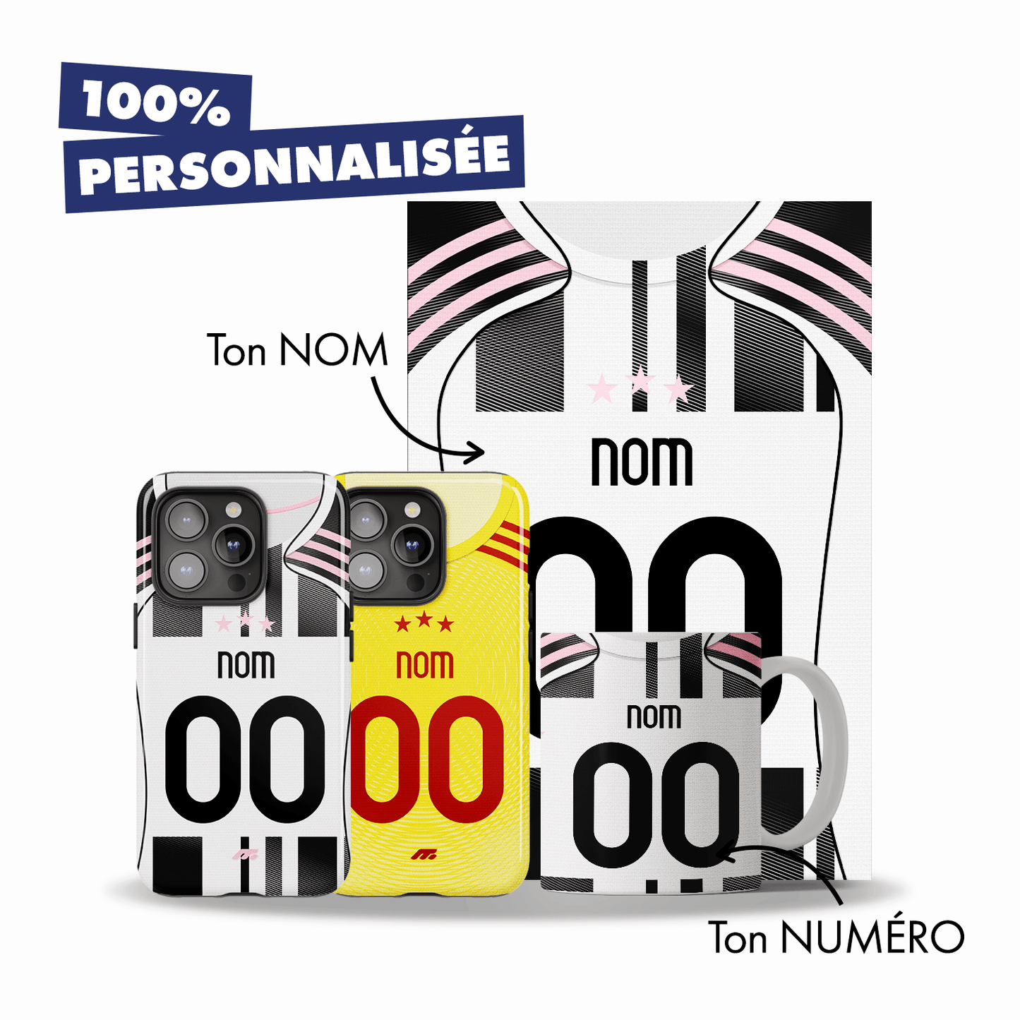 Pack JUVENTUS personnalisé de football