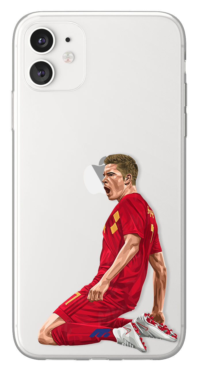 Coque de Kevin De Bruyne avec Belgique, Etui de téléphone de Football