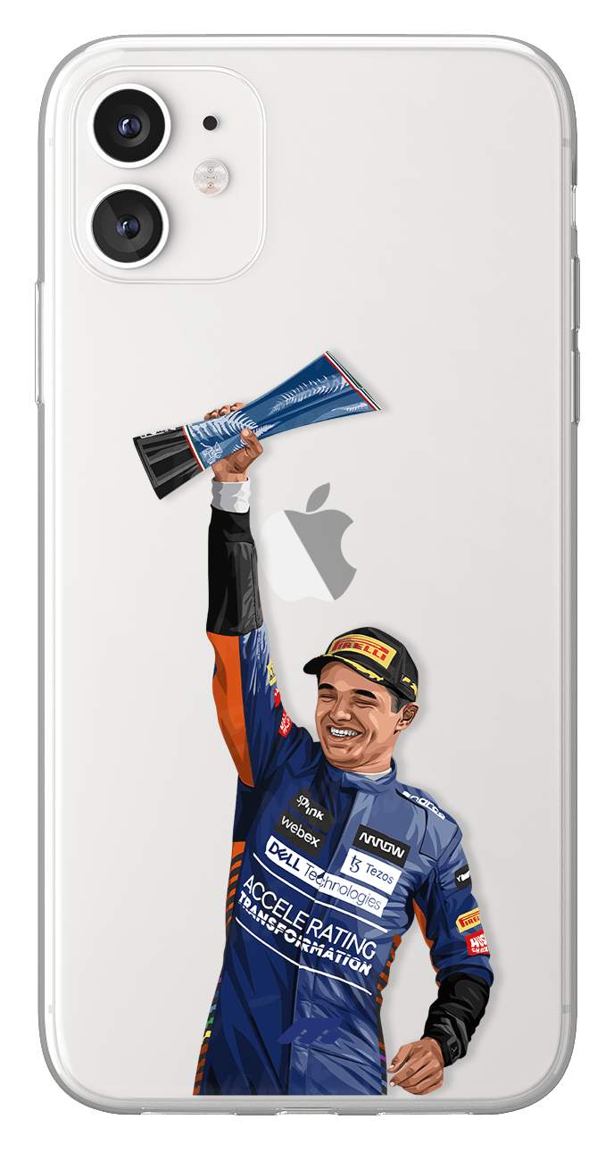 Coque de Lando Norris avec McLaren, Etui de téléphone de Formule 1