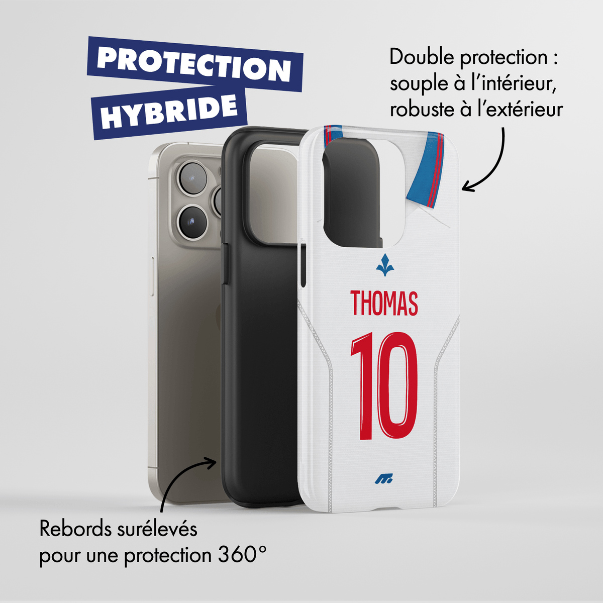 Coque de téléphone Lille personnalisé de football