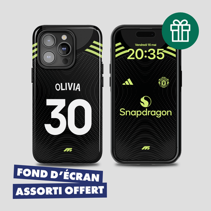 Coque Manchester United football personnalisable pour téléphone 