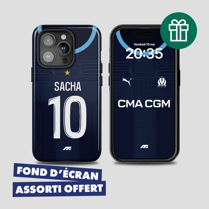 Coque Olympique de Marseille football personnalisable pour téléphone