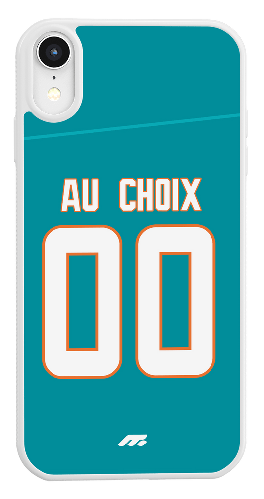 Coque Dolphins de Miami football personnalisable pour téléphone - iPhone, Samsung, Google, Xiaomi, Oppo