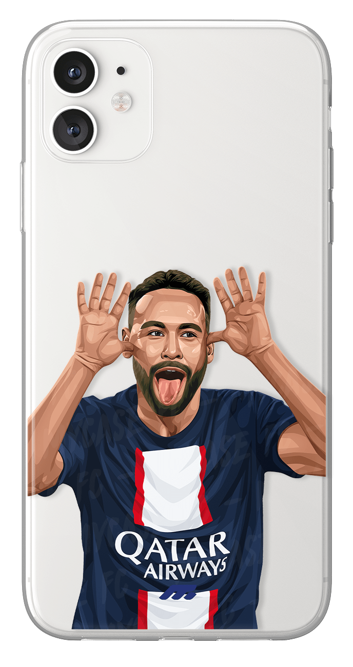 Coque de Neymar Jr avec Brésil, Etui de téléphone de Football