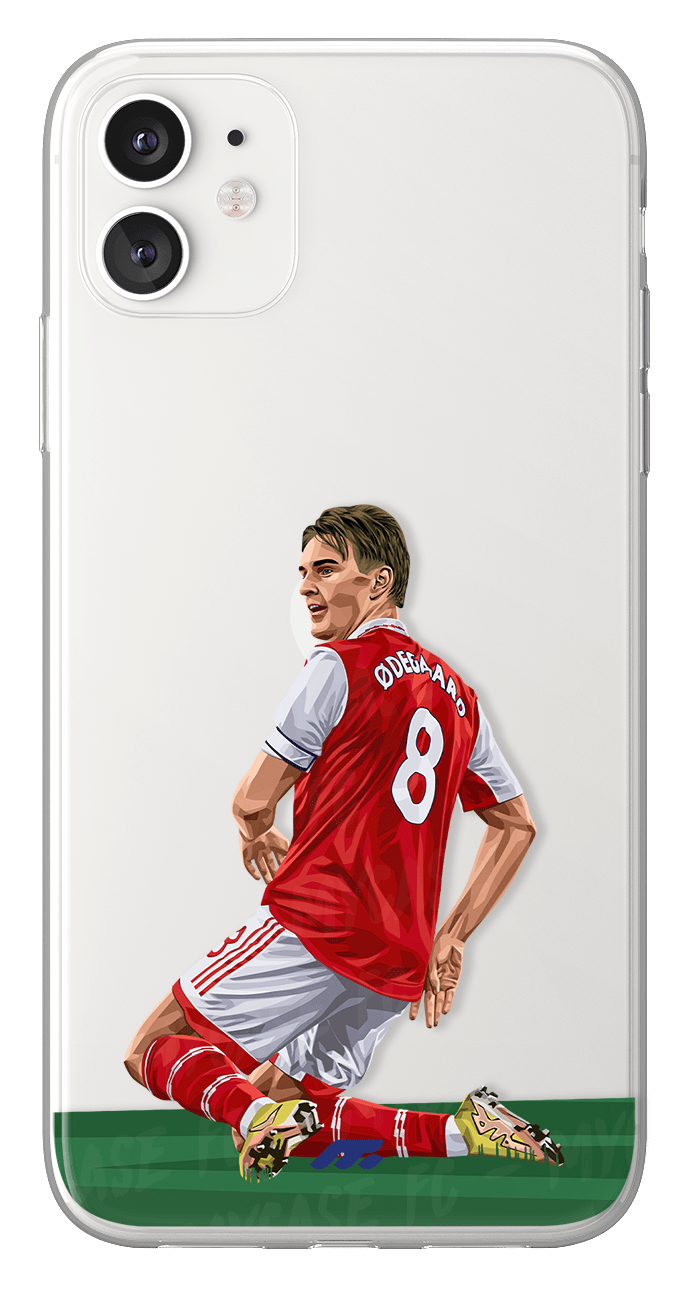 Coque de Martin Ødegaard avec Arsenal FC, Etui de téléphone de Football