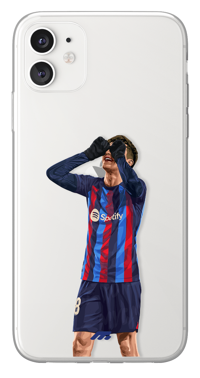 Coque de Pedri avec FC Barcelona, Etui de téléphone de Football