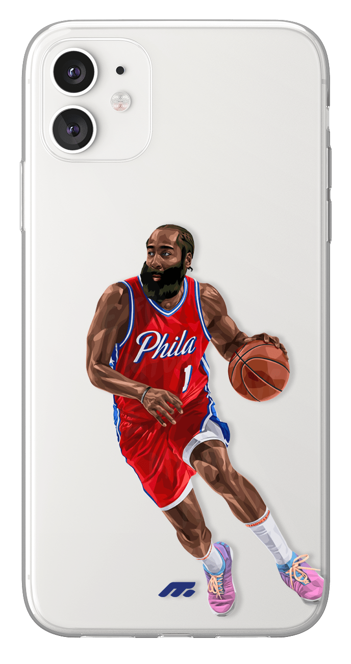 Coque de James Harden avec Philaldelphie Sixers, Etui de téléphone de Basket-ball