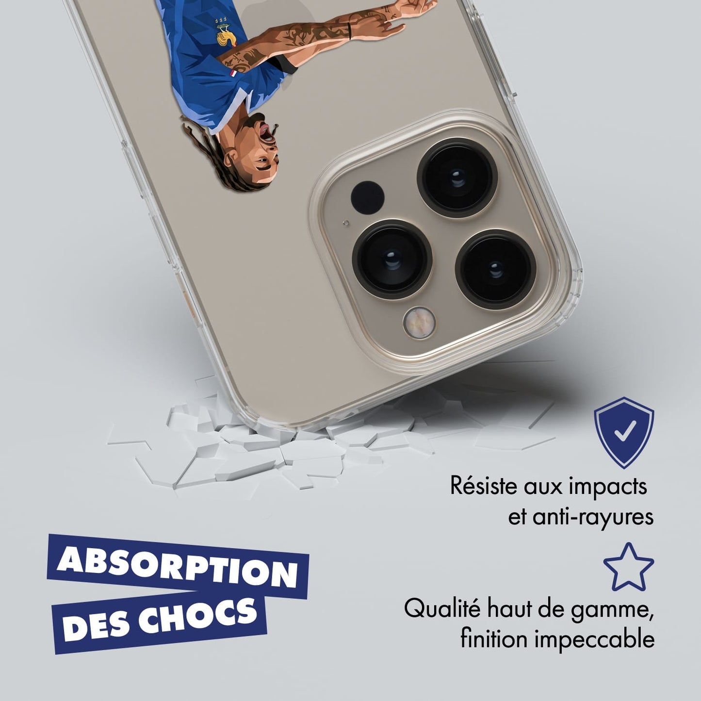 Coque Bradley Barcola de Football Equipe de France