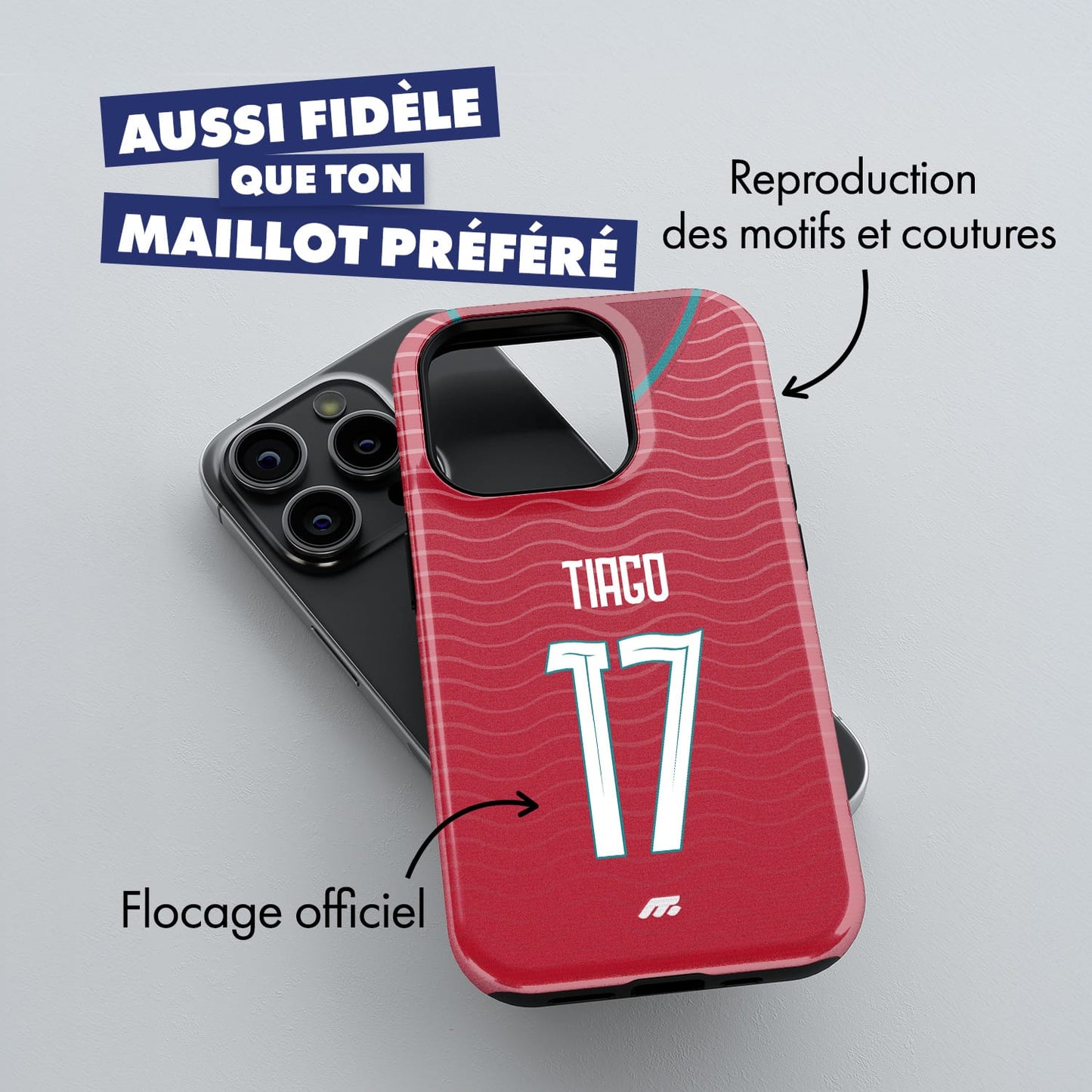 Coque de téléphone Equipe De Portugal personnalisé de football