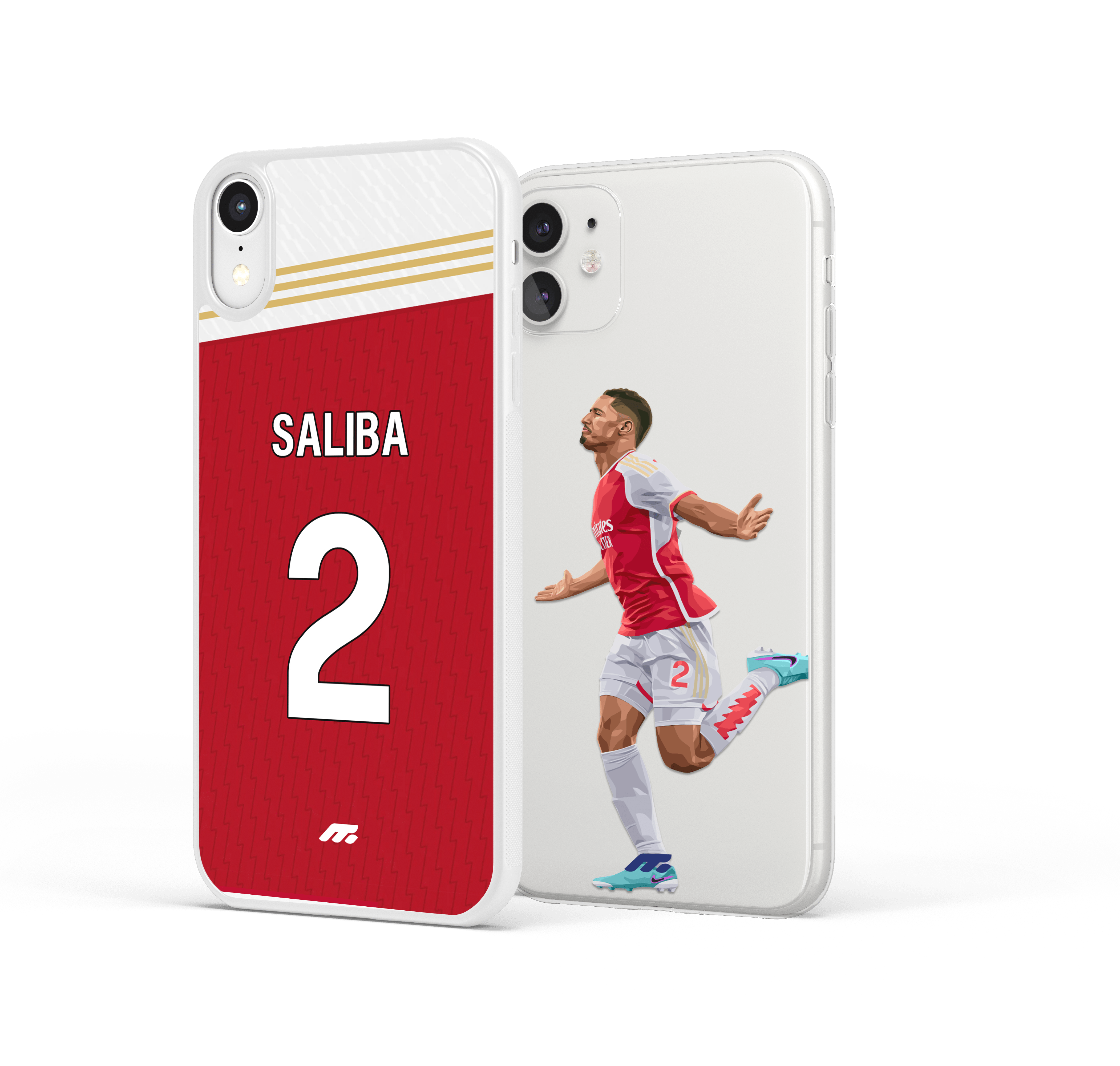 Pack de deux coques de Saliba à Arsenal