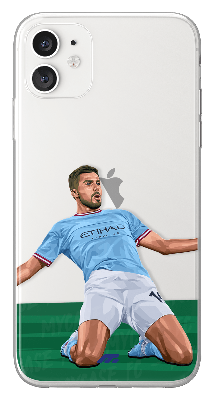 Coque de Rodri avec Manchester City, Etui de téléphone de Football