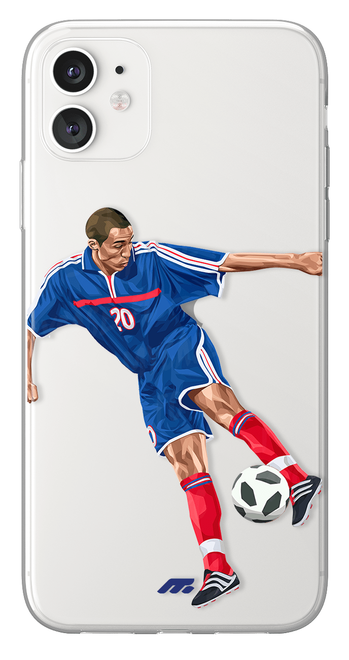 Coque de David Trezeguet avec Equipe de France, Etui de téléphone de Football