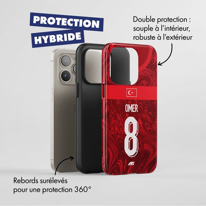 Coque de téléphone Equipe De Turquie personnalisé de football