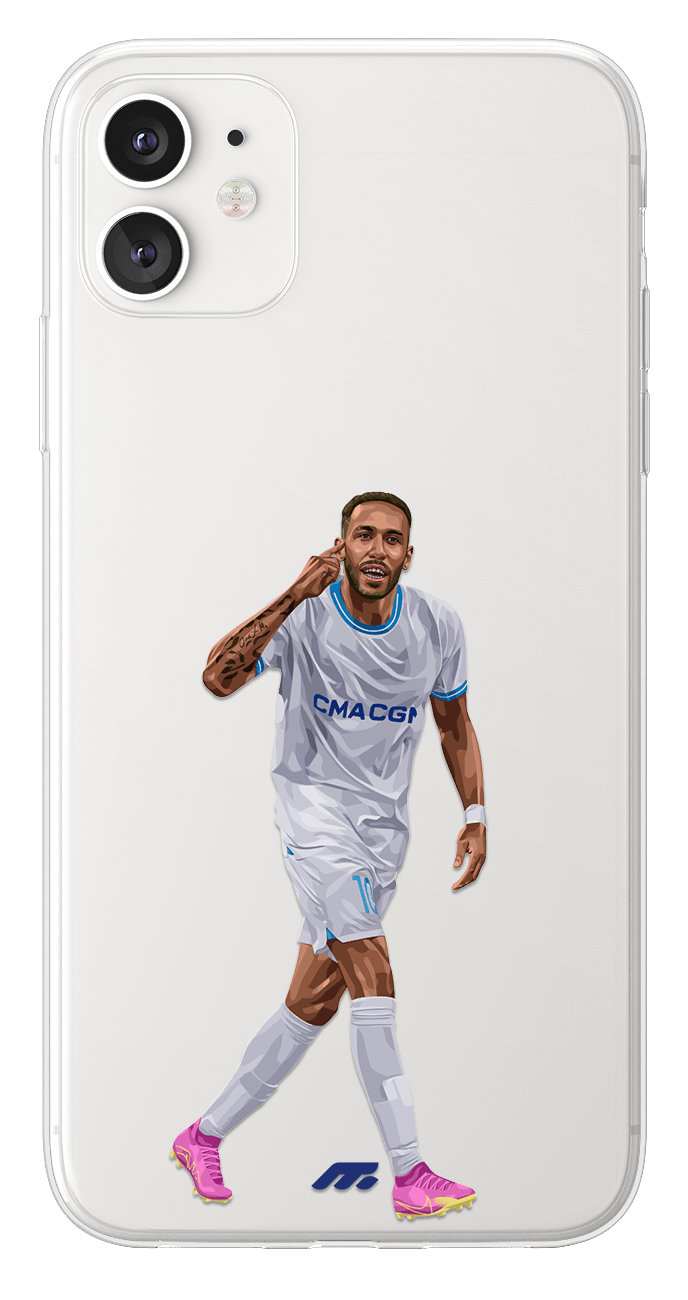 Coque de Aubameyang avec Olympique de Marseille, Etui de téléphone de Football