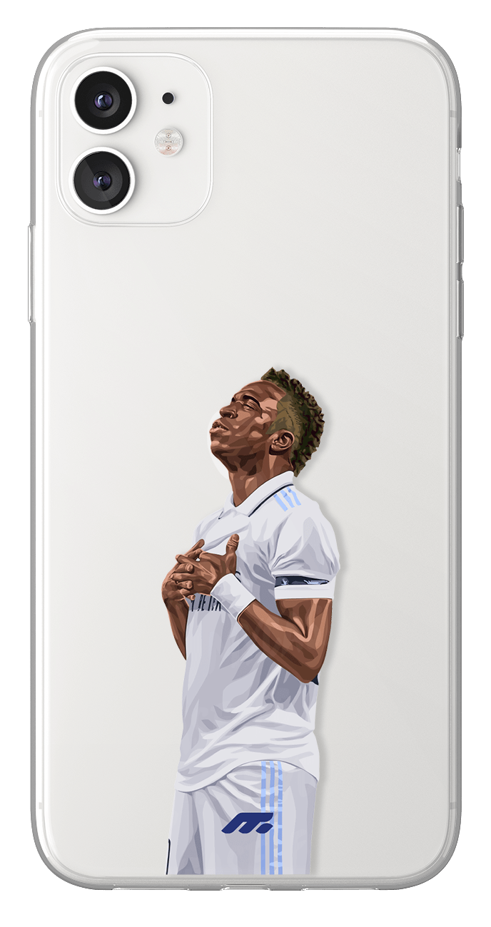 Coque de Vinicius Jr avec Real Madrid CF, Etui de téléphone de Football