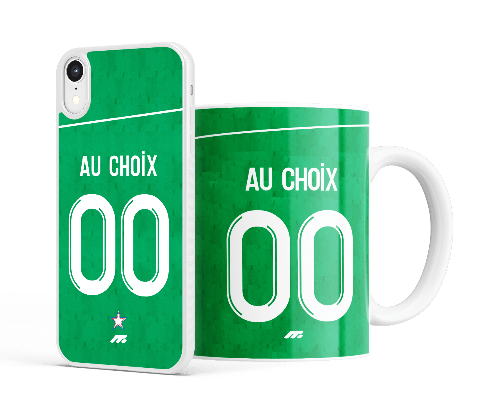 Coque AS Saint-Etienne personnalisée pour téléphone iPhone et Samsung