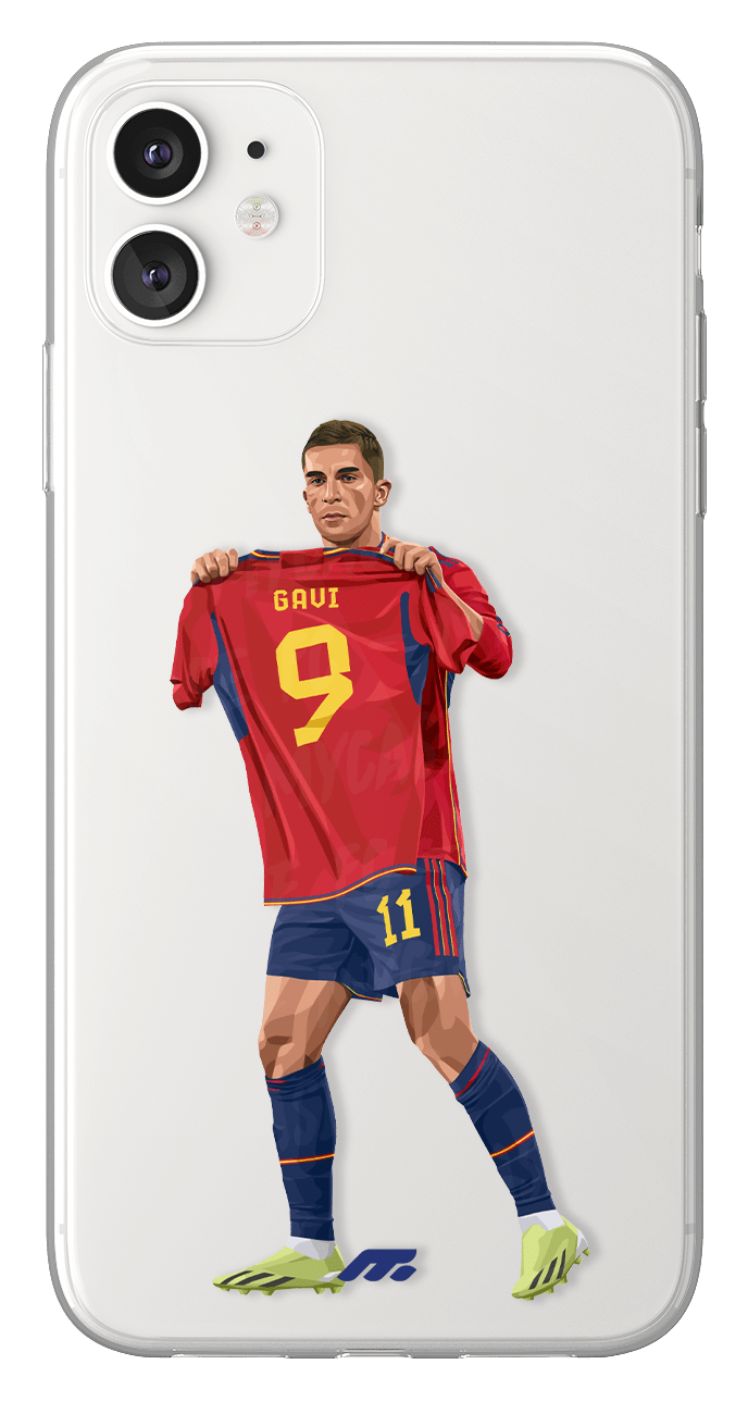 Coque de Ferran & Gavi avec Espagne, Etui de téléphone de Football