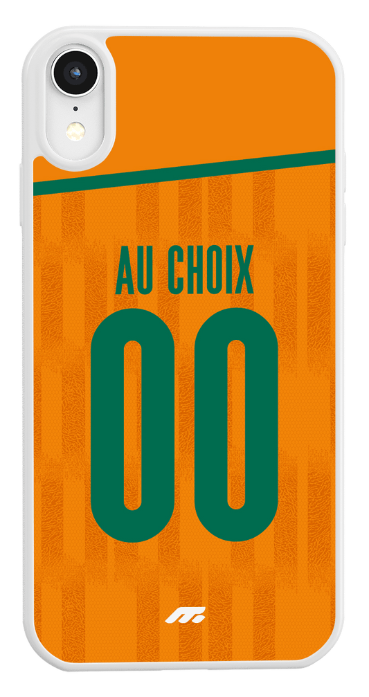 Coque Côte d'Ivoire football personnalisable pour téléphone - iPhone, Samsung, Google, Xiaomi, Oppo