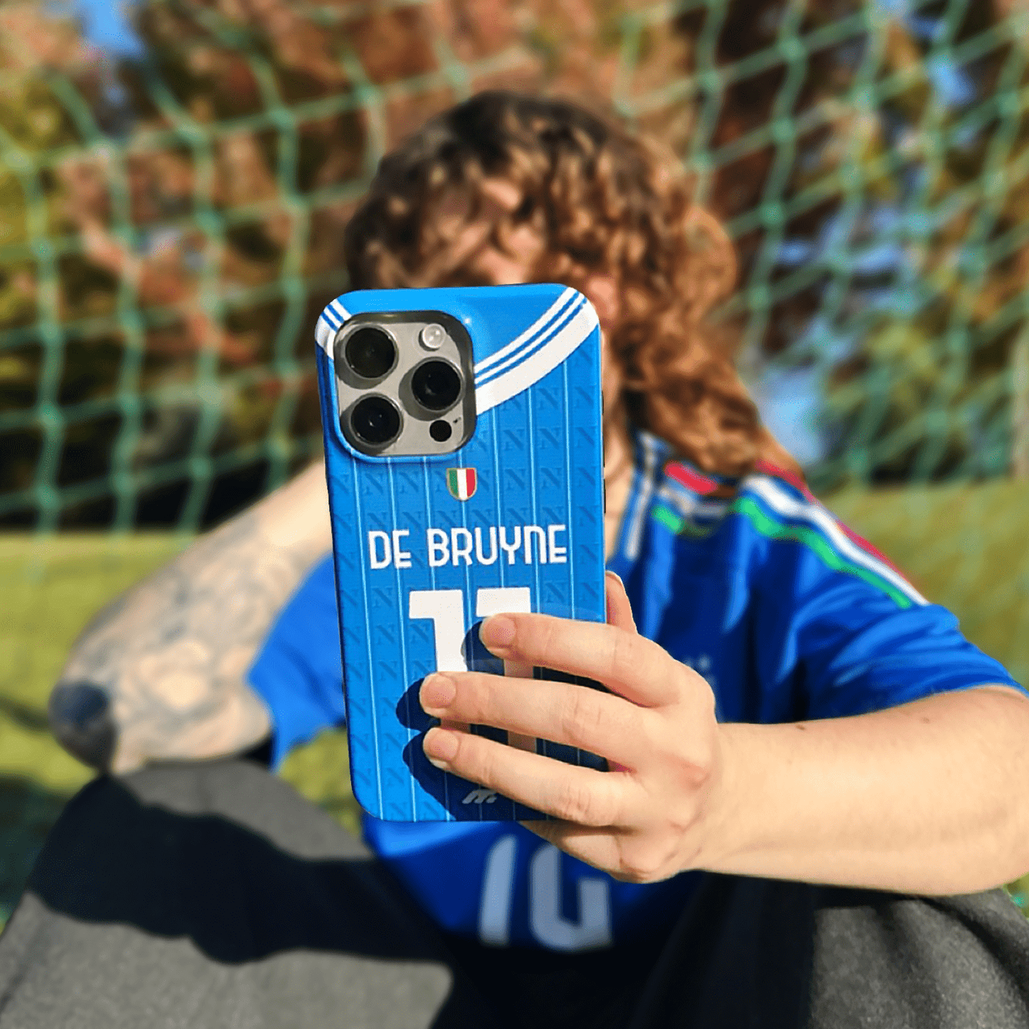 Coque de téléphone Napoli personnalisé de football