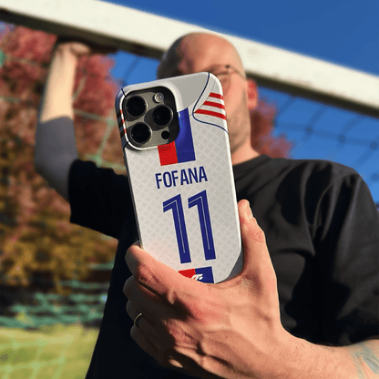 Coque de téléphone Olympique Lyonnais personnalisé de football