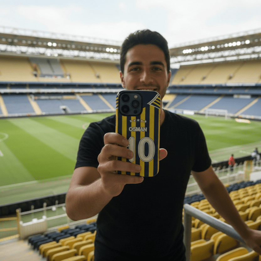 Coque de téléphone Fenerbahce personnalisé de football