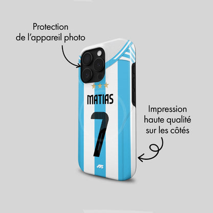 Coque  Argentine football personnalisable pour téléphone