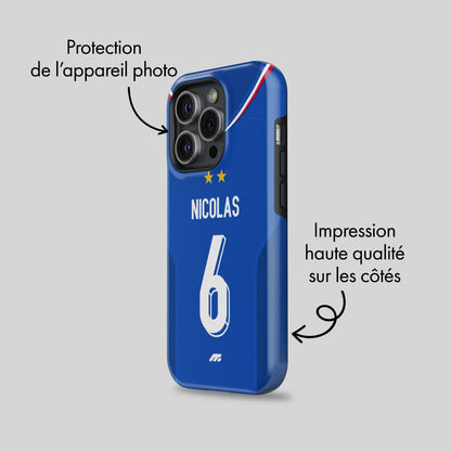 Coque Equipe de France football personnalisable pour téléphone 