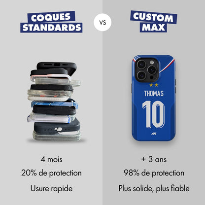 Coque Equipe de France football personnalisable pour téléphone 