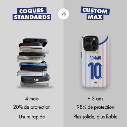 Coque Equipe de France football personnalisable pour téléphone 