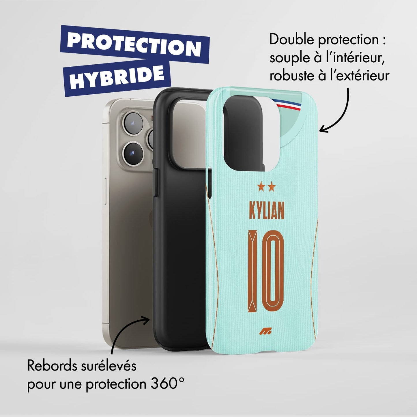 Coque de téléphone Equipe De France personnalisé de football