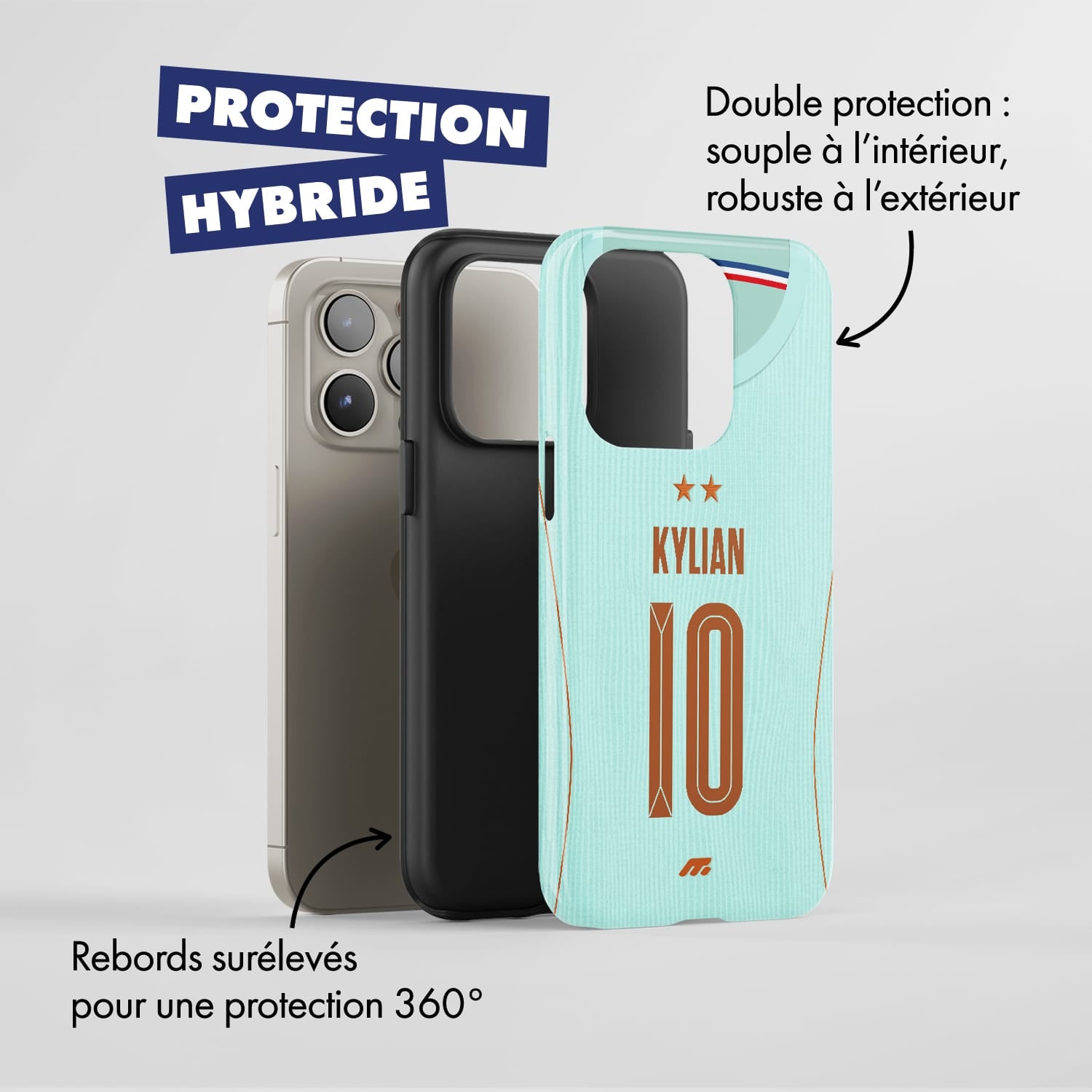 Coque de téléphone Equipe De France personnalisé de football