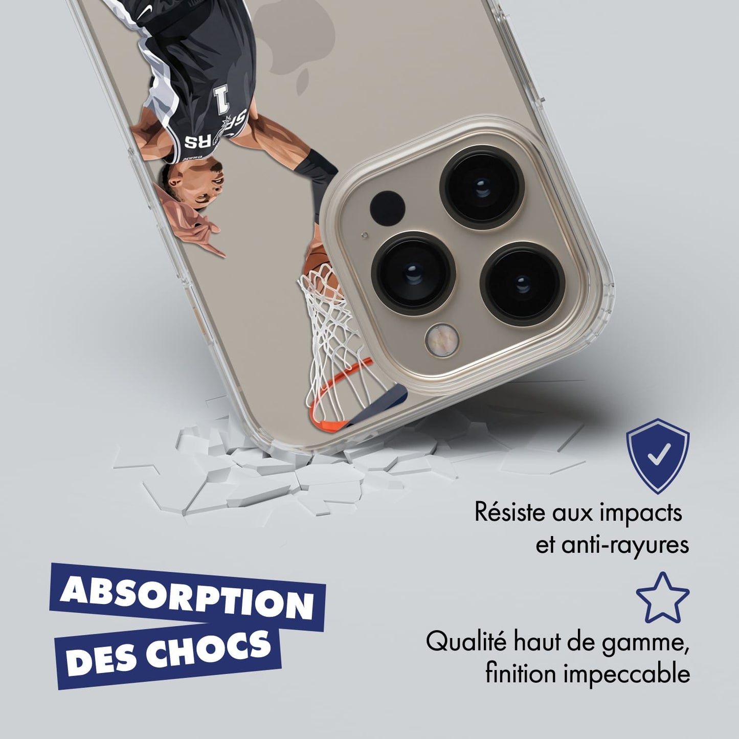 Coque Victor Wembanyama de Basket-ball San Antonio Spurs