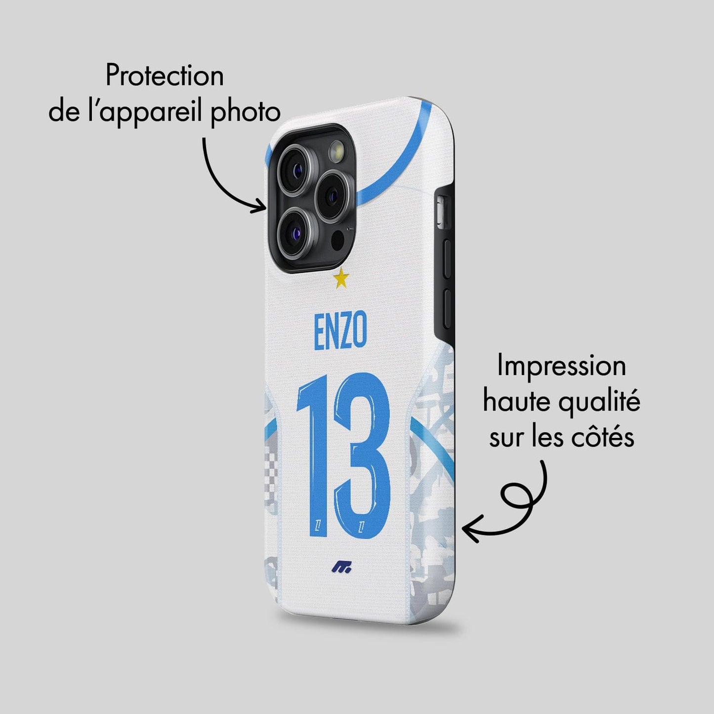Coque Olympique de Marseille football personnalisable pour téléphone