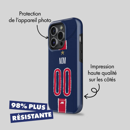 Coque PSG football personnalisable pour téléphone
