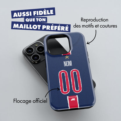 Coque PSG football personnalisable pour téléphone