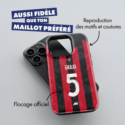 Coque AC Milan football personnalisable pour téléphone 