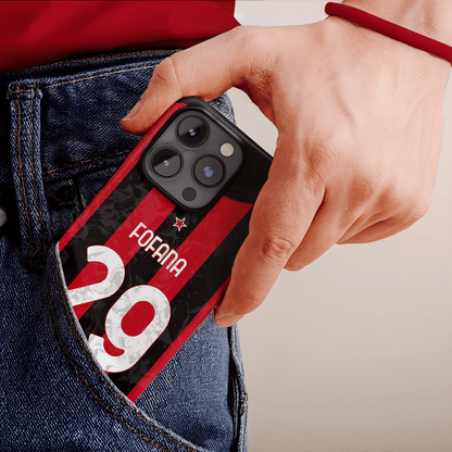 Coque AC Milan football personnalisable pour téléphone 