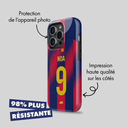 Coque FC Barcelone football personnalisable