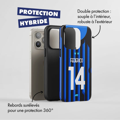 Coque Inter Milan football personnalisable pour téléphone 