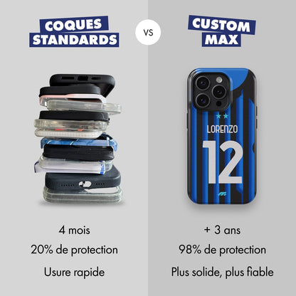 Coque Inter Milan football personnalisable pour téléphone 