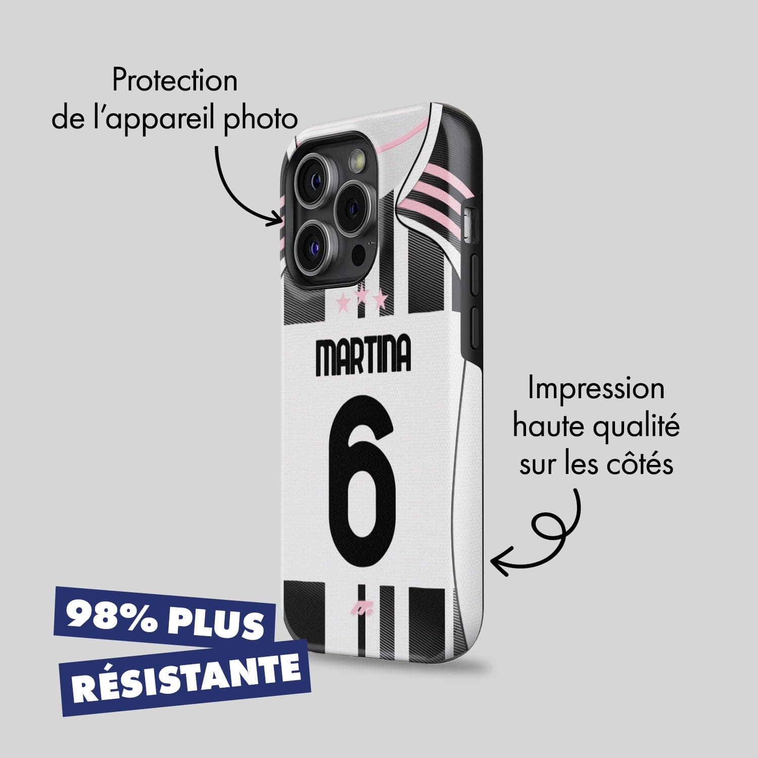 Coque Juventus Turin football personnalisable pour téléphone 